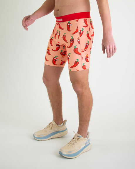 Men's Red Chase Chilis 8" Half Tights XS S M L XL