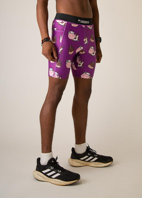 Men's Choccy Cows 8" Half Tights XS S M L XL
