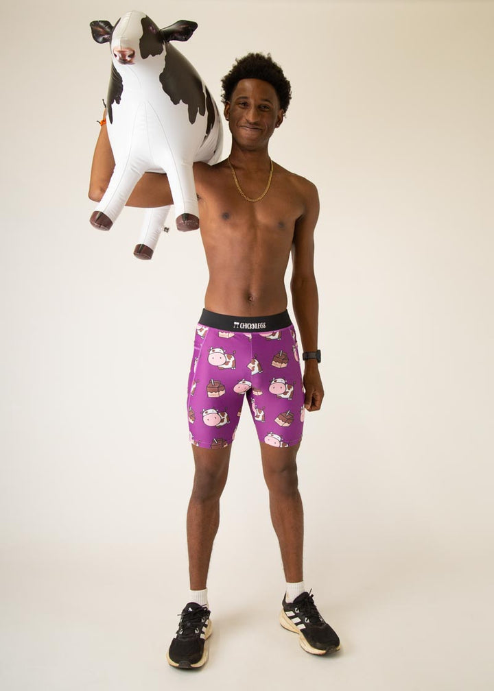 Men's Choccy Cows 8" Half Tights XS S M L XL