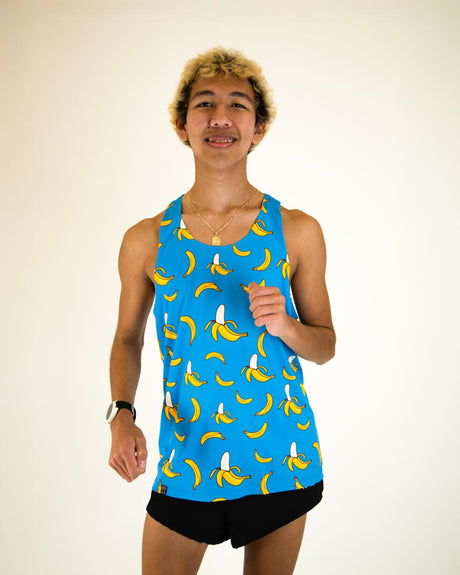 Men's Blue Bananas Performance Singlet (XS, S, M, L, XL)