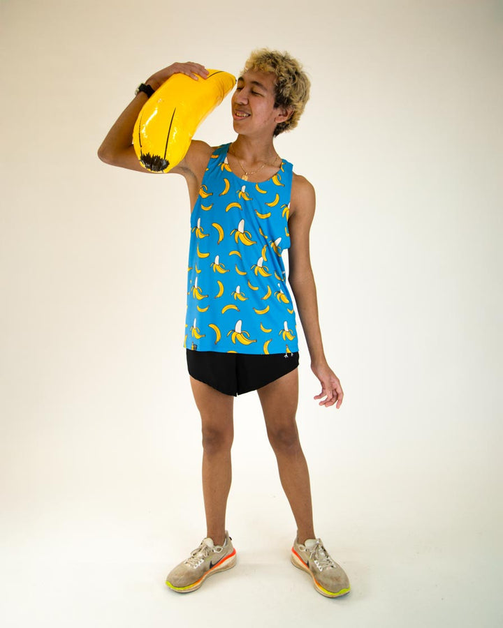 Men's Blue Bananas Performance Singlet (XS, S, M, L, XL)