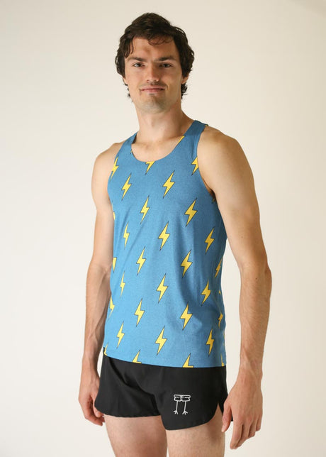 Men's Blue Bolts Performance Singlet (XS, S, M, L, XL)