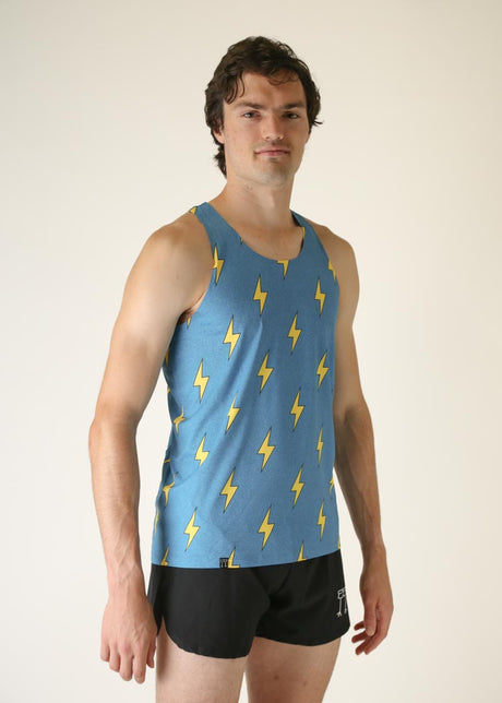 Men's Blue Bolts Performance Singlet (XS, S, M, L, XL)