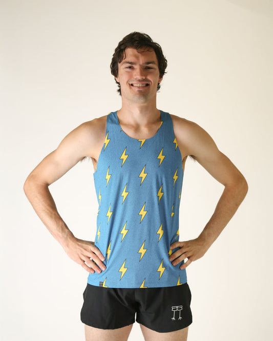 Men's Blue Bolts Performance Singlet (XS, S, M, L, XL)