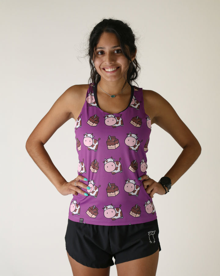 Women's Choccy Cows Performance Singlet XXS-XL