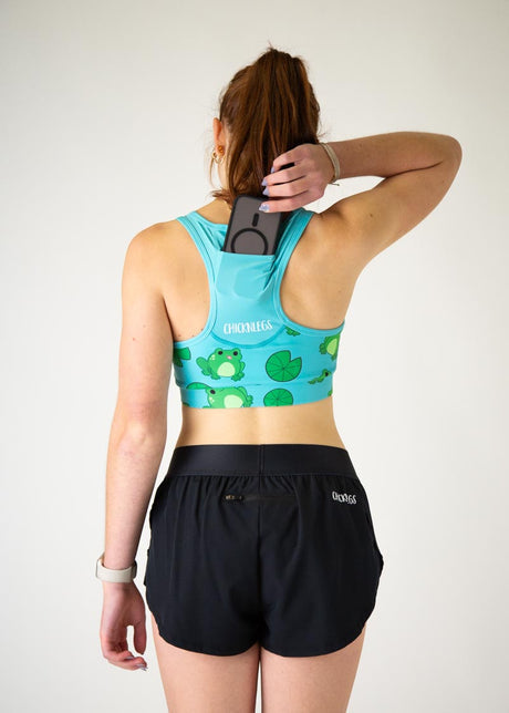 Women's Fartlek Froggies OG Sports Bra (Blue/Green) XXS-XL