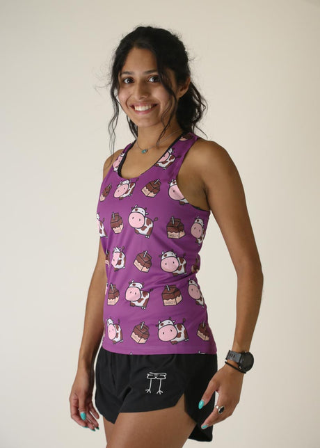 Women's Choccy Cows Performance Singlet XXS-XL