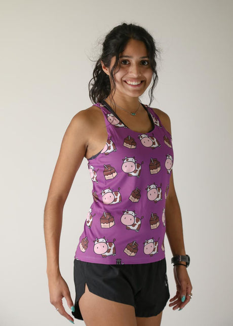 Women's Choccy Cows Performance Singlet XXS-XL