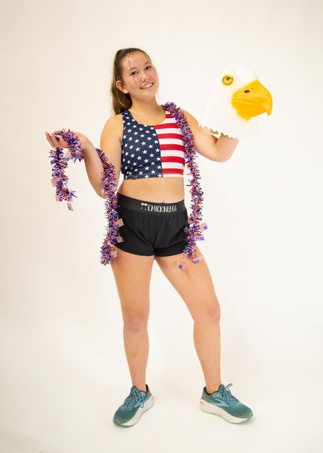 Women's USA Crop Top XXS-XL