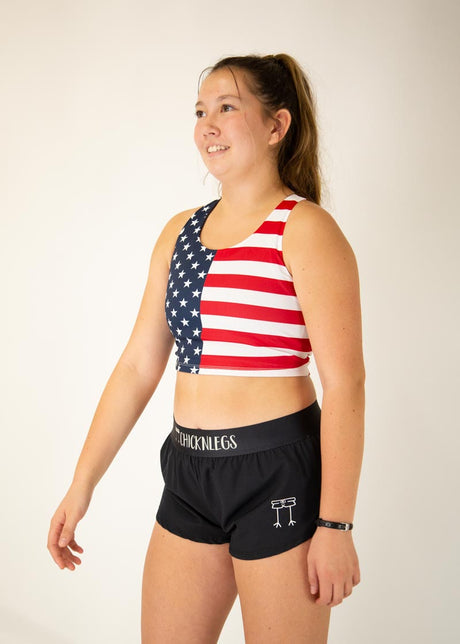 Women's USA Crop Top XXS-XL