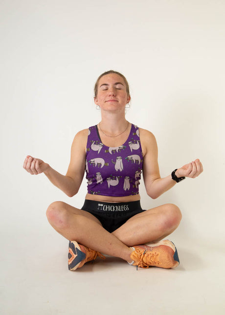 Women's Sloths Power Crop Top XS-XL