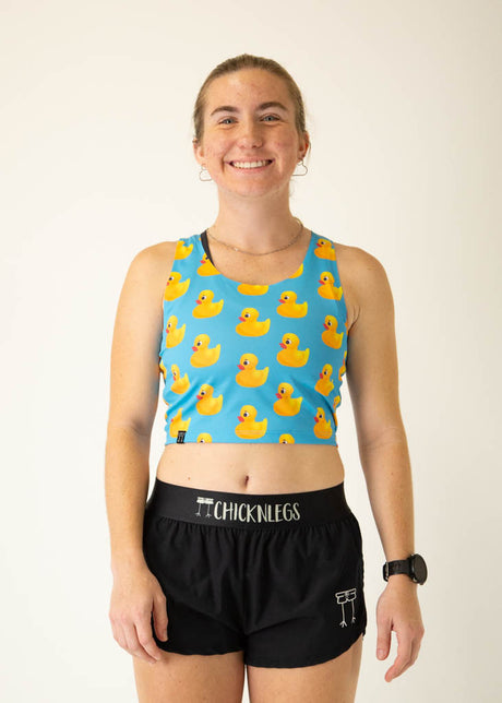 Women's Rubber Ducky Power Crop Top XXS-XL
