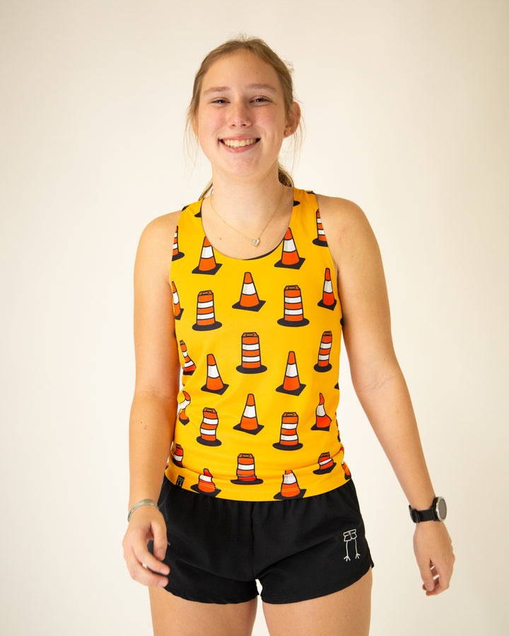 Women's Traffic Cones Performance Singlet XXS-XL