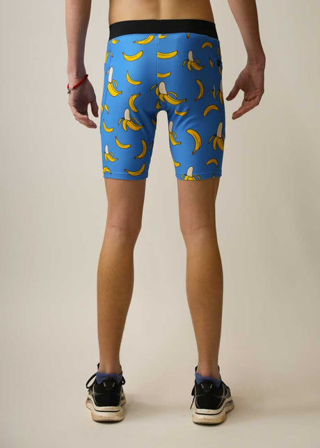 Men's Blue Bananas 8" Half Tights XS S M L XL