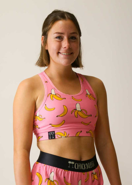 Women's Pink Bananas OG Sports Bra XXS-XL