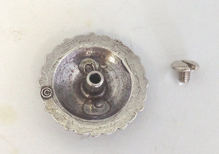 AJ Tack Gold Cross Berry Concho