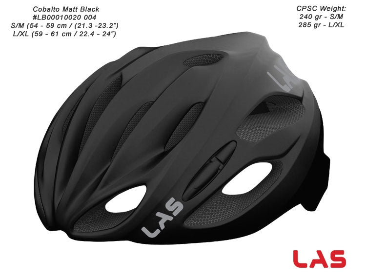 LAS Cobalto Cycling Helmet - Matte Black