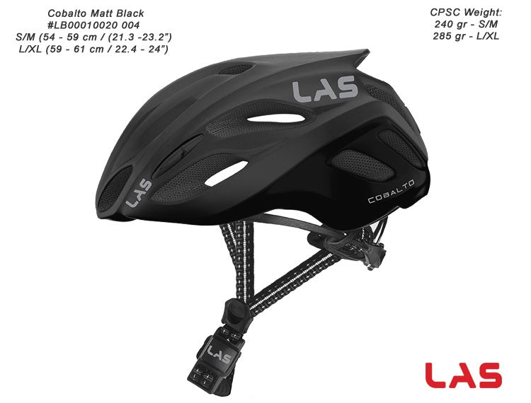 LAS Cobalto Cycling Helmet - Matte Black