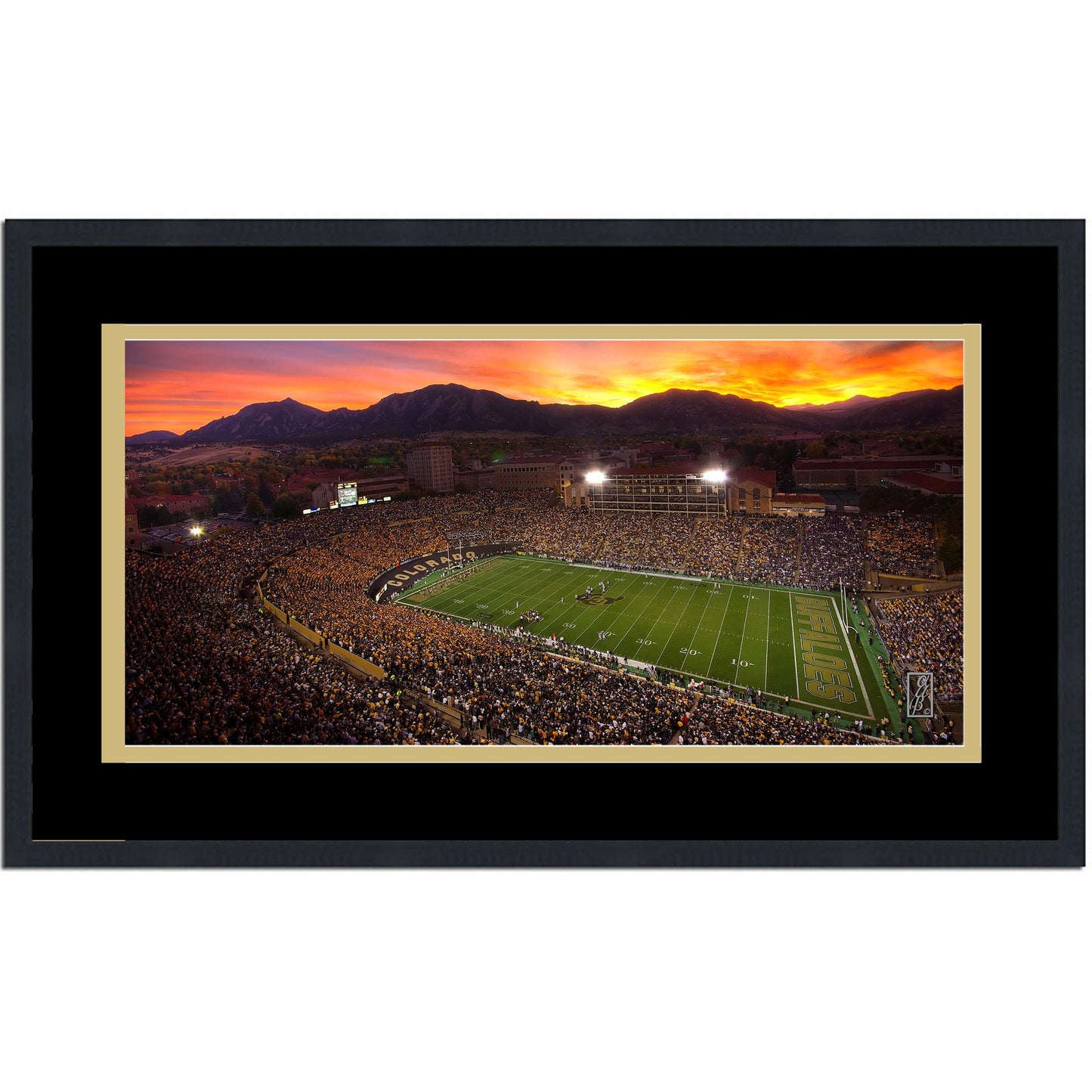 Framed Folsom Field Colorado Buffaloes 16x24 NCAA Football Photo Professionally Matted