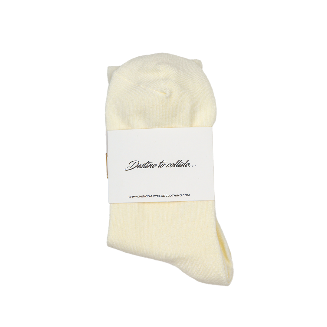 VISIONARY CREW SOCKS (CREAM)