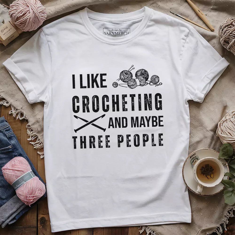 Crochet And Three People T-shirt