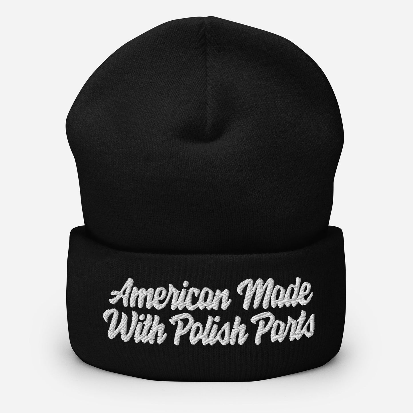 American Made With Polish Parts Cuffed Beanie