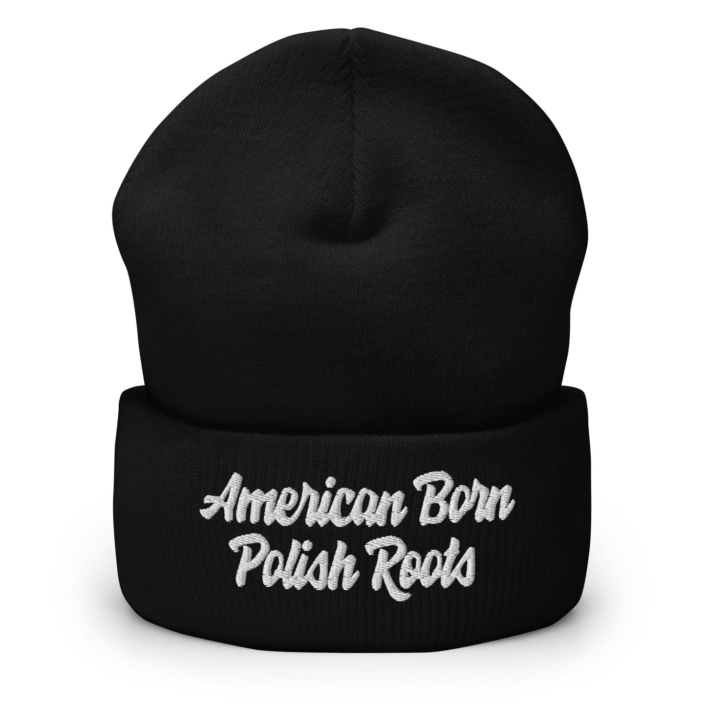 American Born Polish Roots Cuffed Beanie