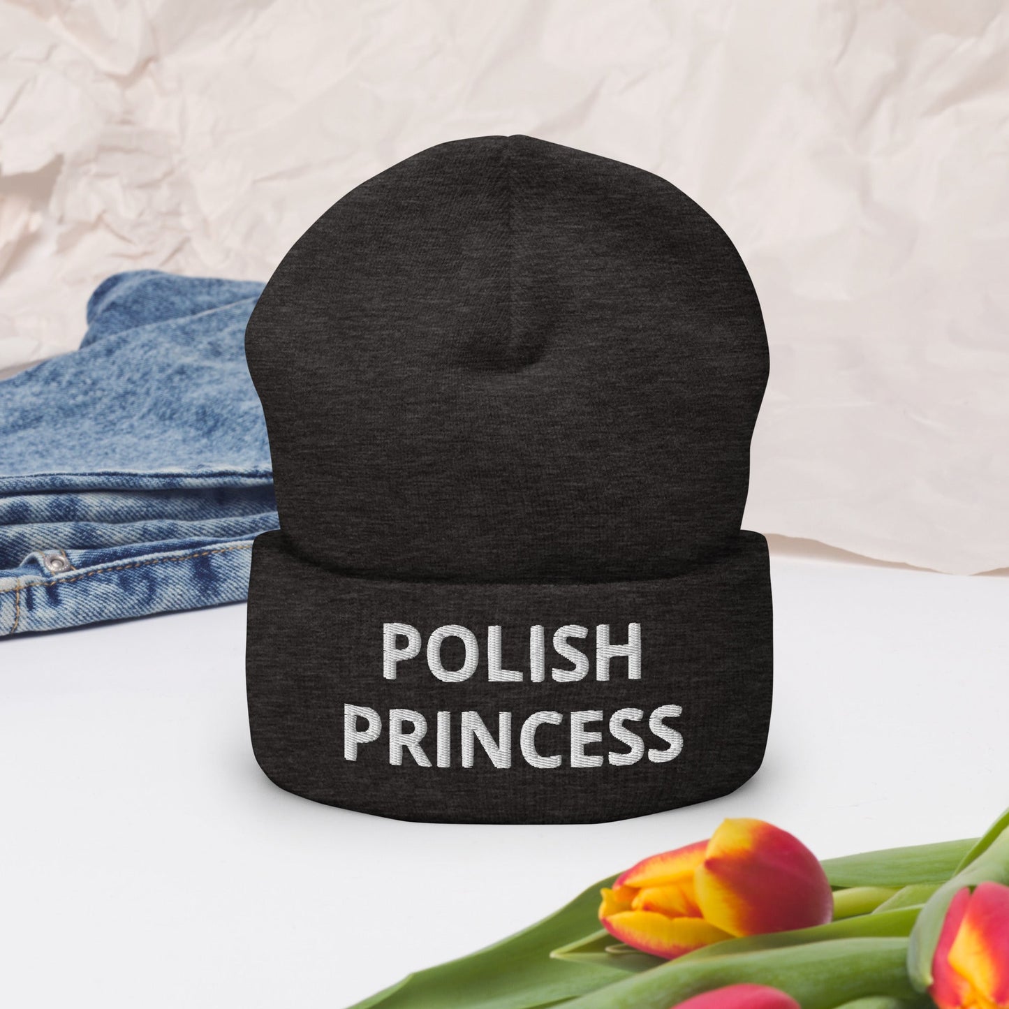 Polish Princess Cuffed Beanie
