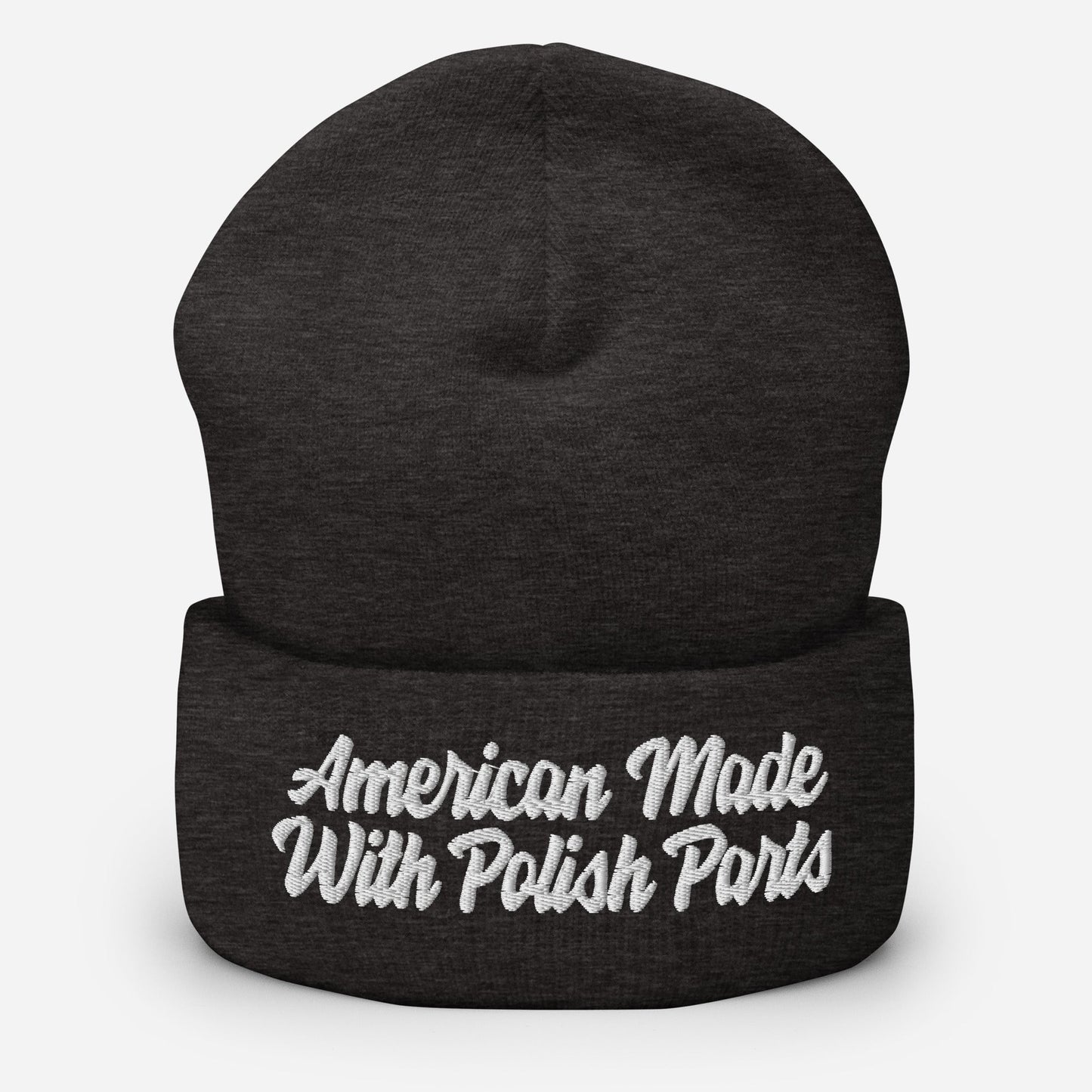 American Made With Polish Parts Cuffed Beanie