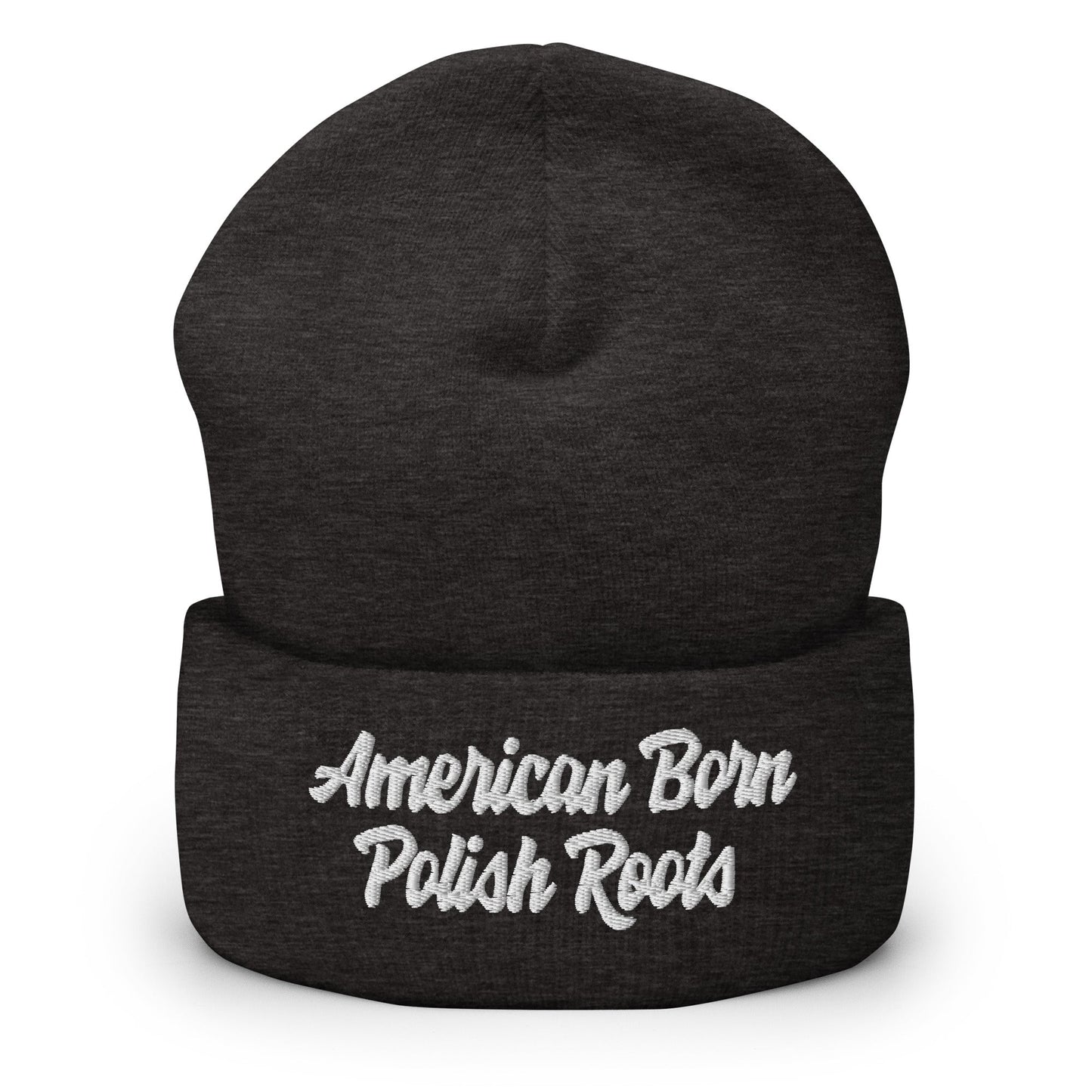 American Born Polish Roots Cuffed Beanie