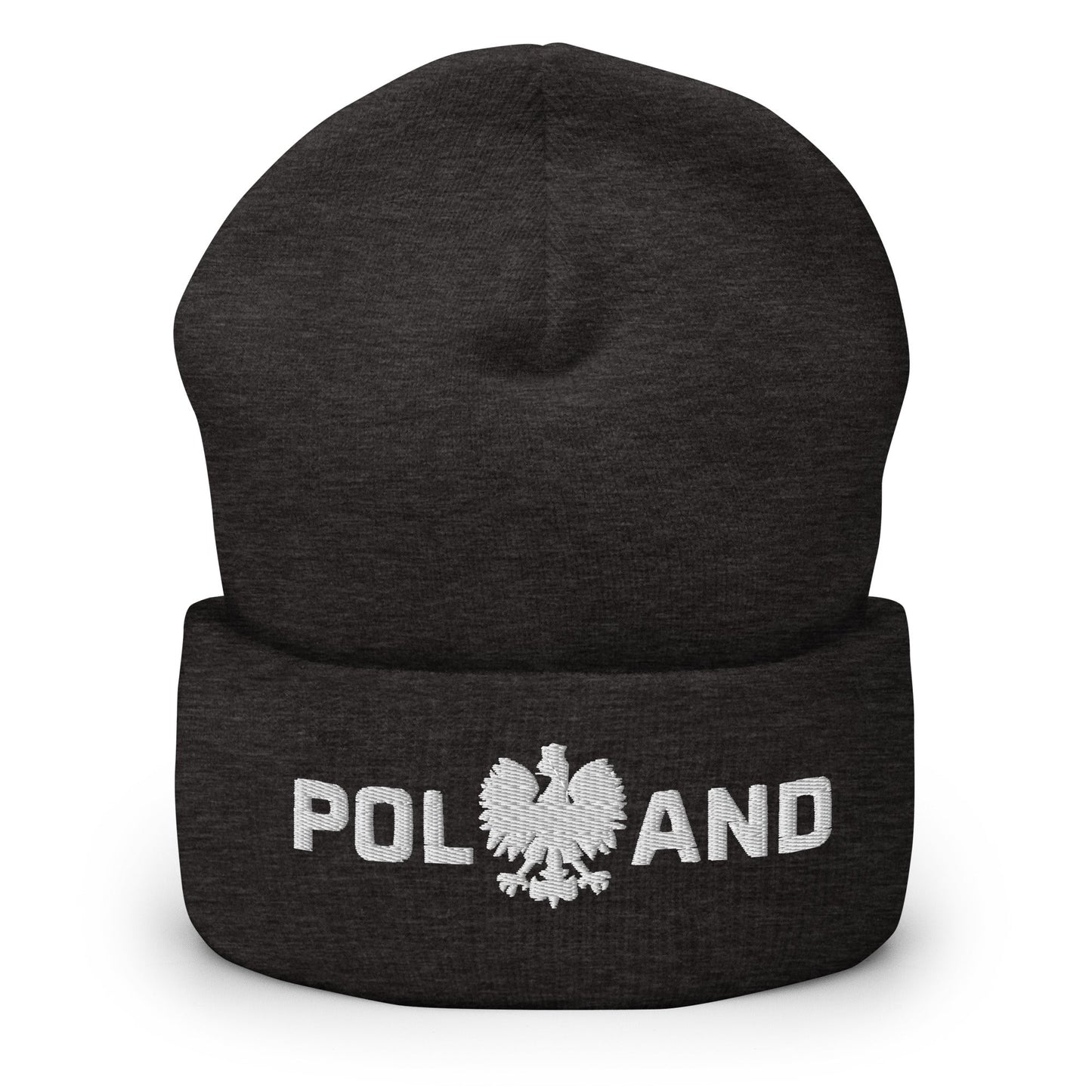 Poland With Polish Eagle Cuffed Beanie