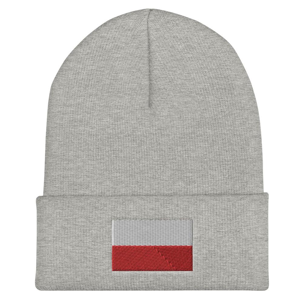 Polish Flag Cuffed Beanie
