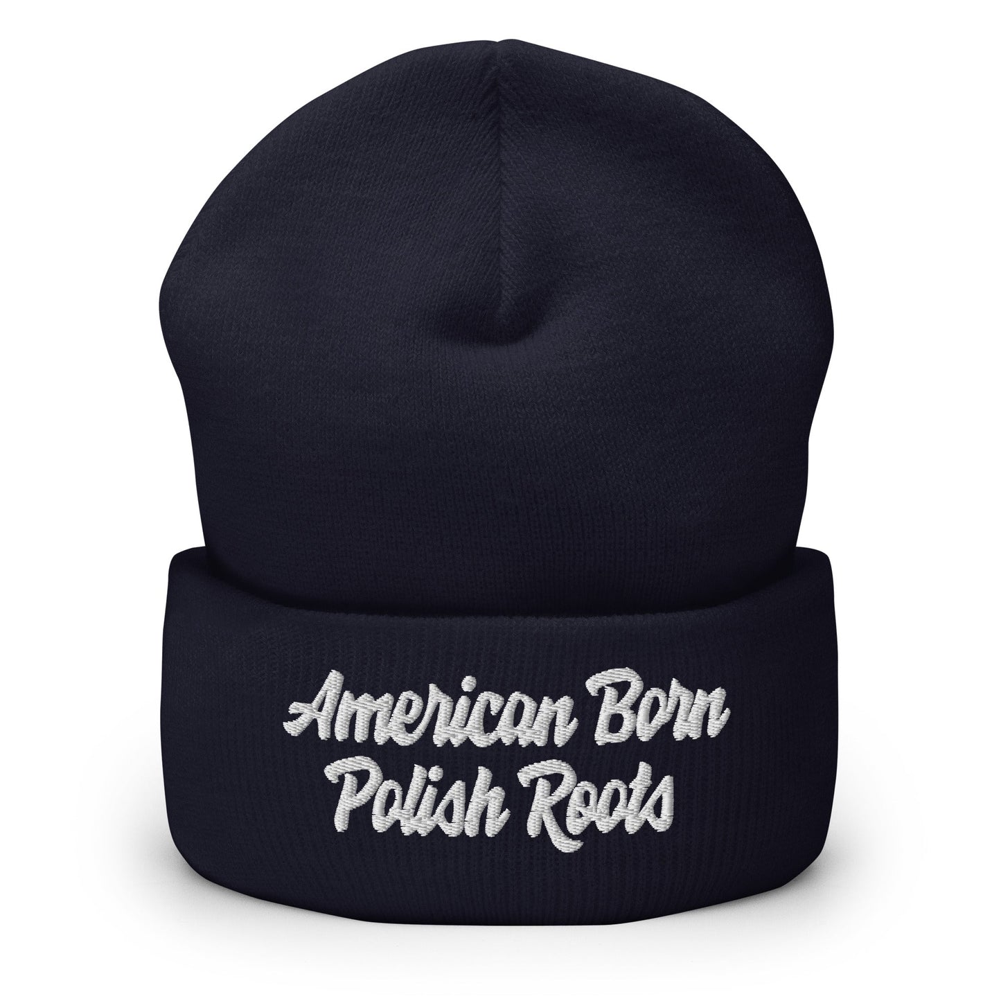 American Born Polish Roots Cuffed Beanie