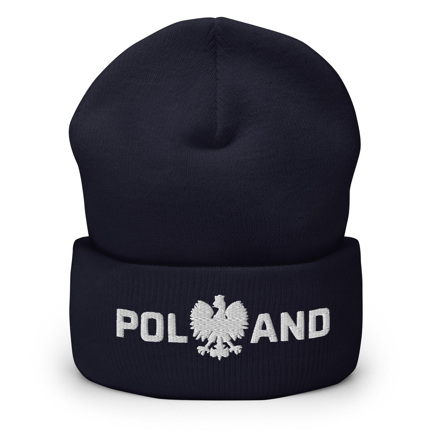 Poland With Polish Eagle Cuffed Beanie