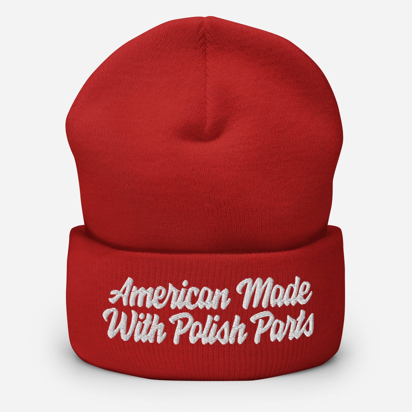 American Made With Polish Parts Cuffed Beanie
