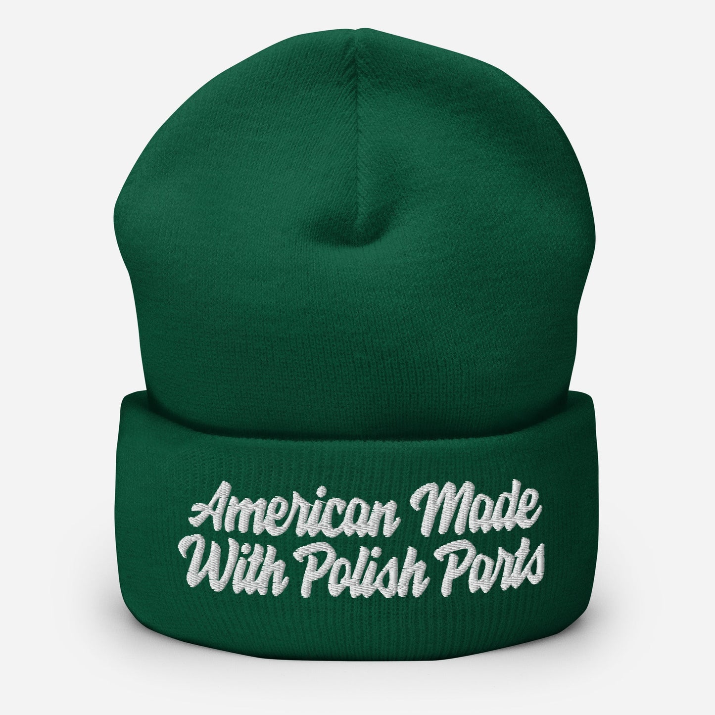 American Made With Polish Parts Cuffed Beanie
