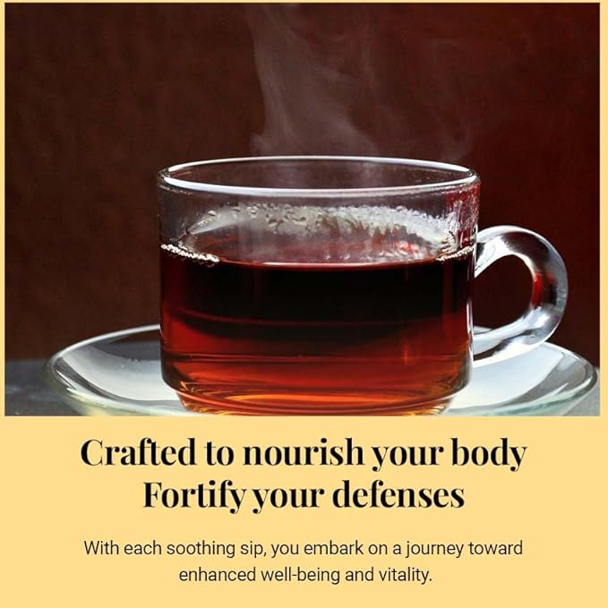 80 Immune Boost Tea Bags | Herbal Tea with Moringa, Peppermint & Holy Basil | Caffeine-Free