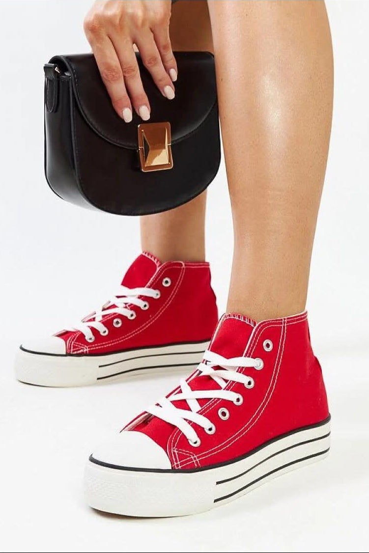 Solea Red high-top sneakers