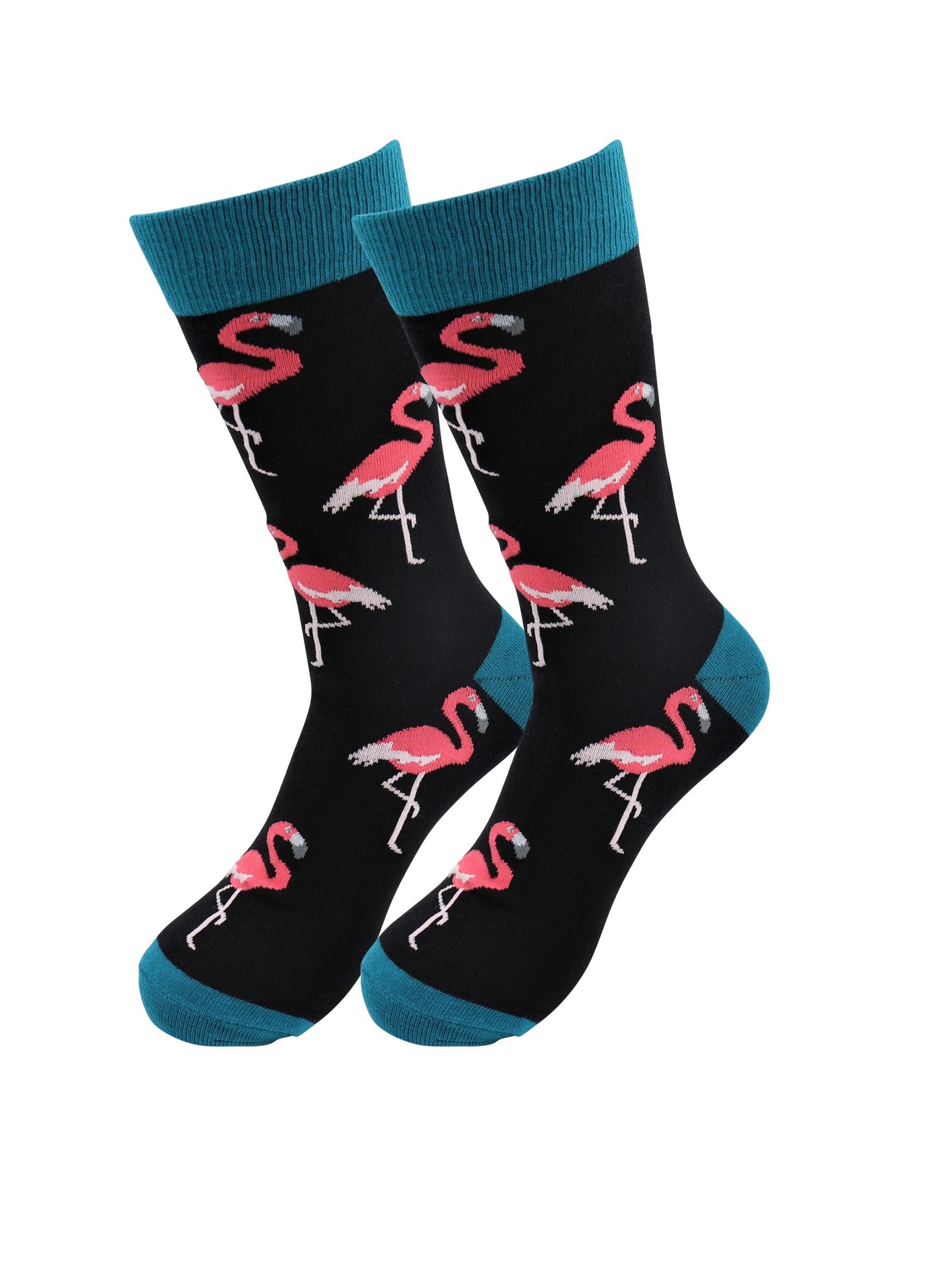Black Flamingo Socks - Comfy Cotton for Men & Women