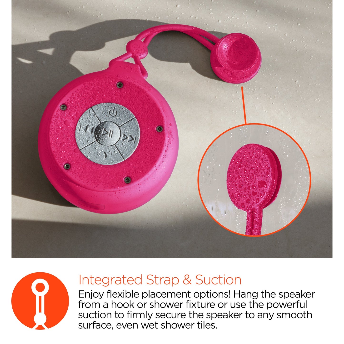 HyperGear Splash Water Resistant Wireless Speaker for Camping (SPLASH-PRNT)