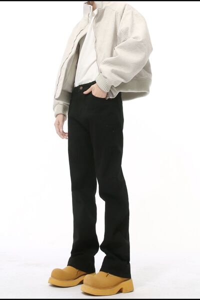 Side Zipper Slim Jeans - Sybaritic Boutique