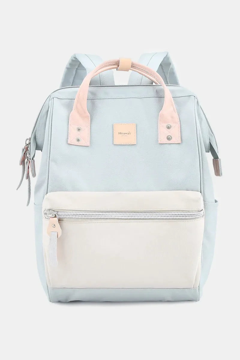 Himawari Water Resistant Canvas Backpack Bag with Side Pockets