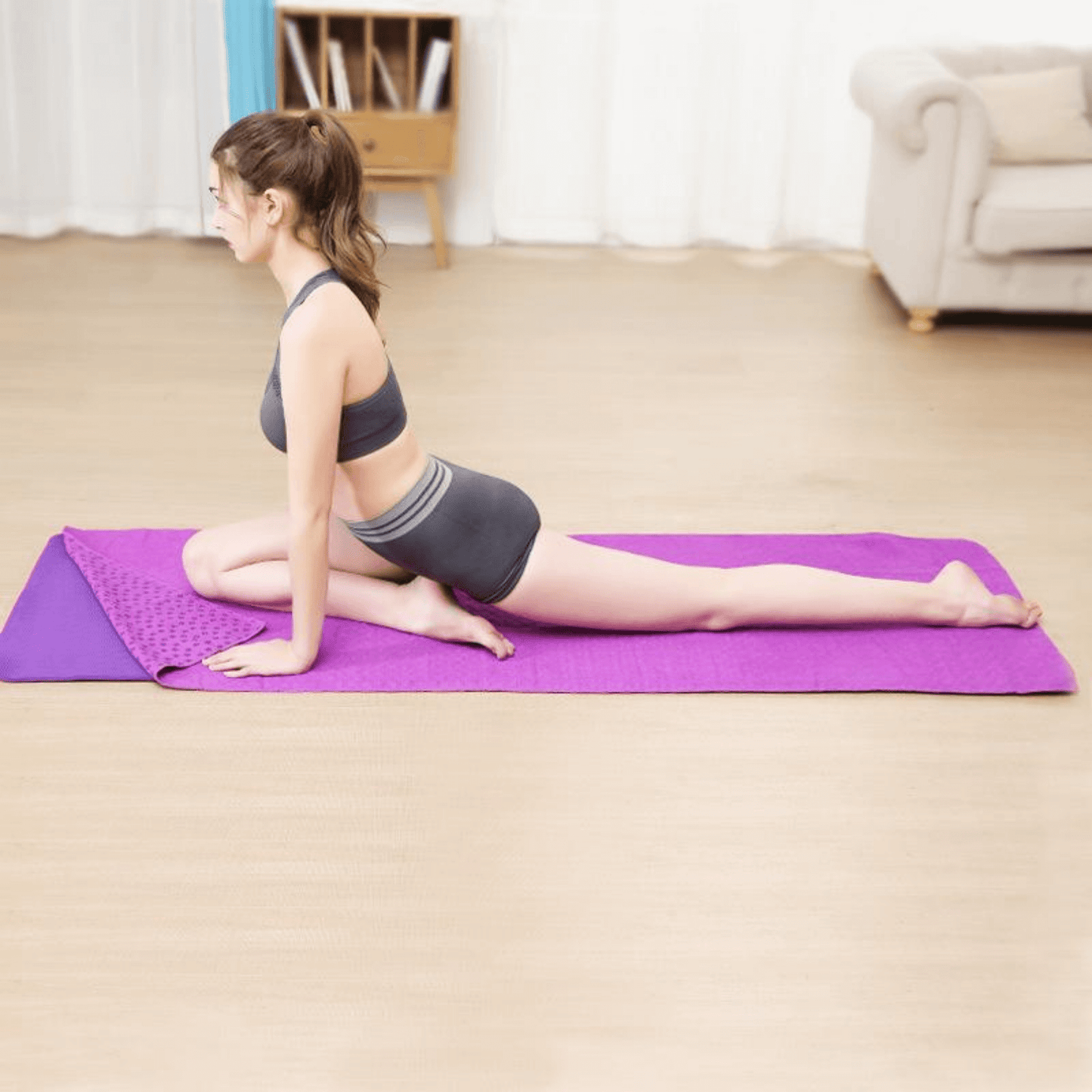 JupiterGear Premium Absorption Hot Yoga Mat Towel with Slip-Resistant Grip Dots