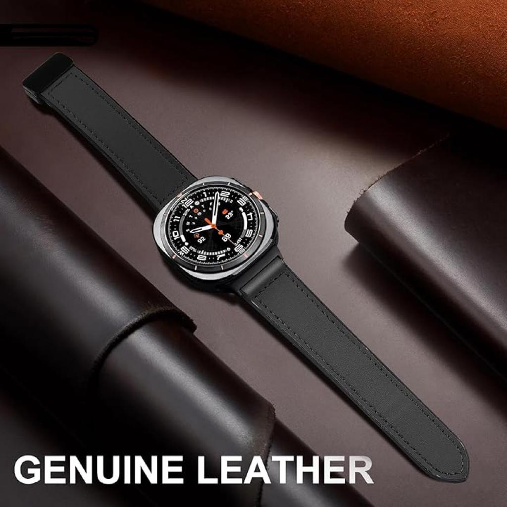 Magnetic Leather Watch Band for Samsung Galaxy Watch Ultra