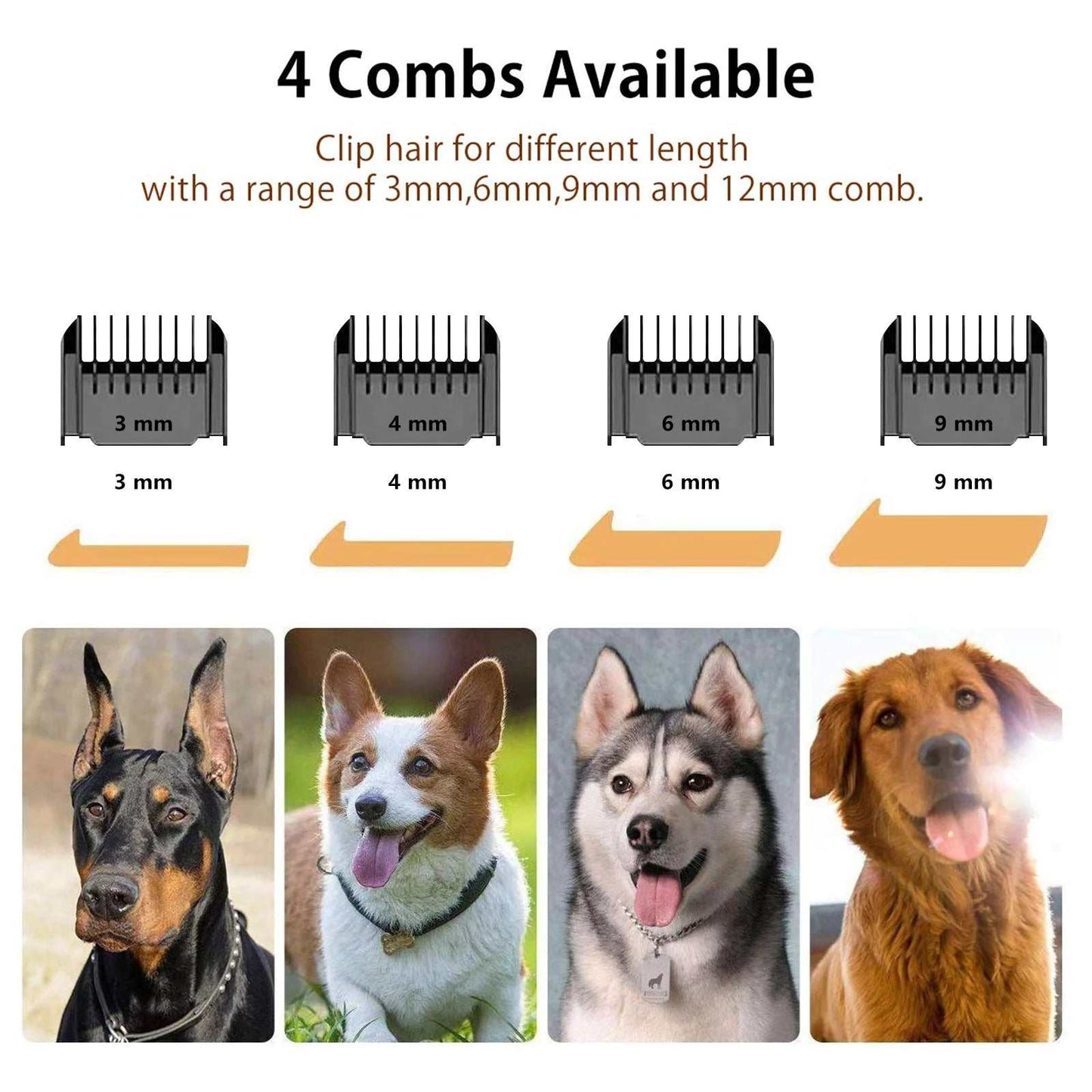 Rechargeable Dog Clippers, Low Noise