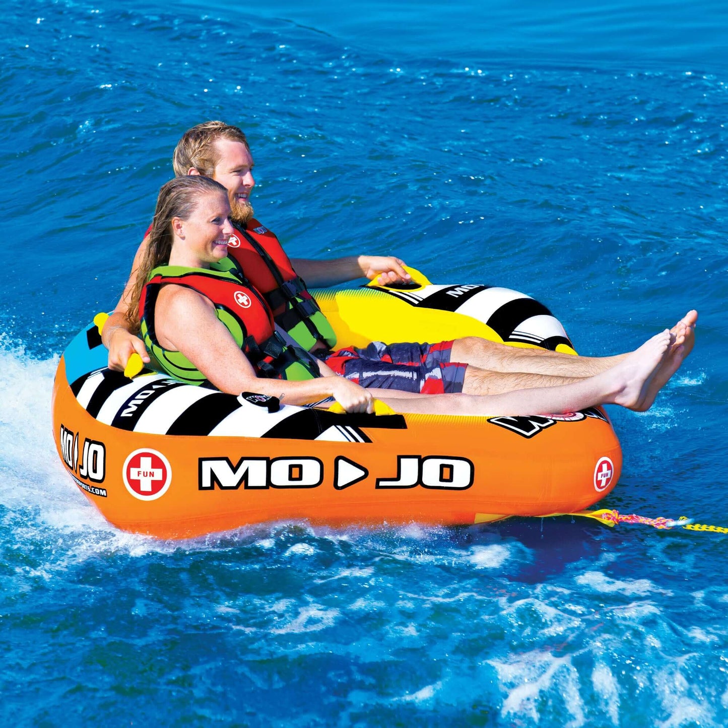 WOW Sports Mojo 1-2 Person Towable Water Tube For Pool and Lake (16-1060)
