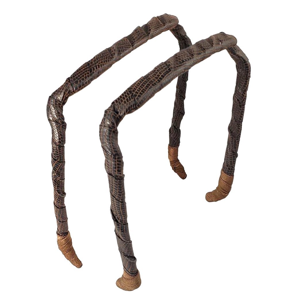 Dark Brown Faux Leather Headband