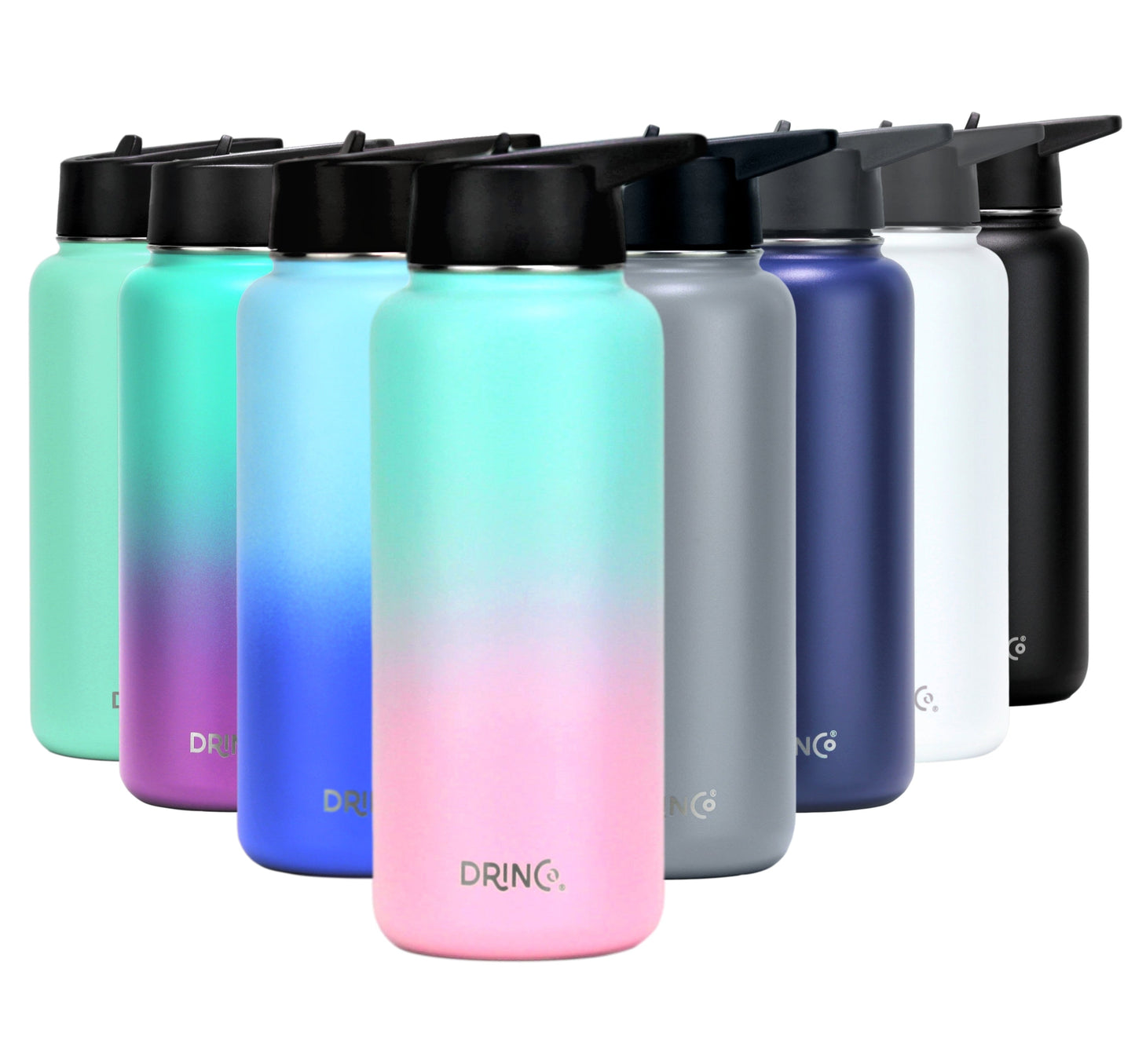 DRINCO® 32oz Stainless Steel Water Bottle - Macaron