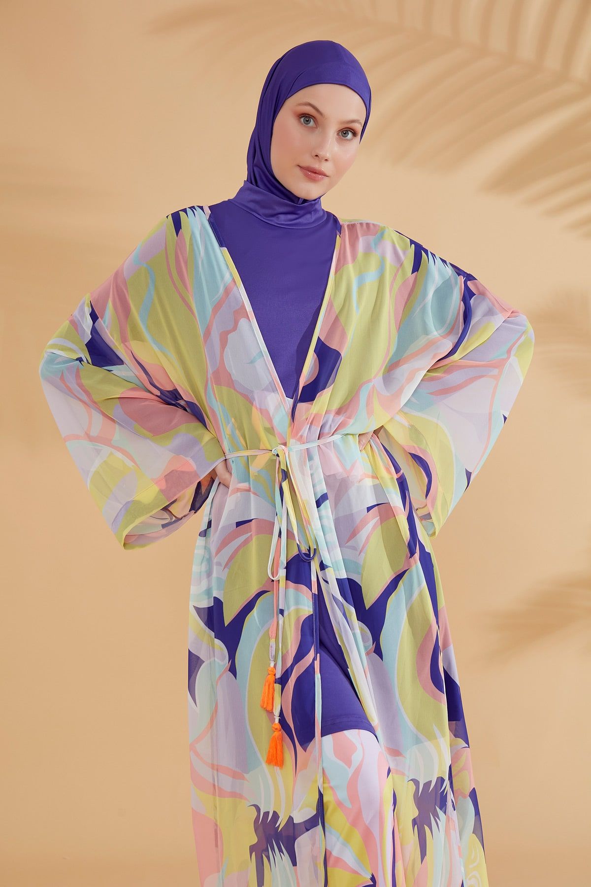 Colourful Pareo Kimono P2332