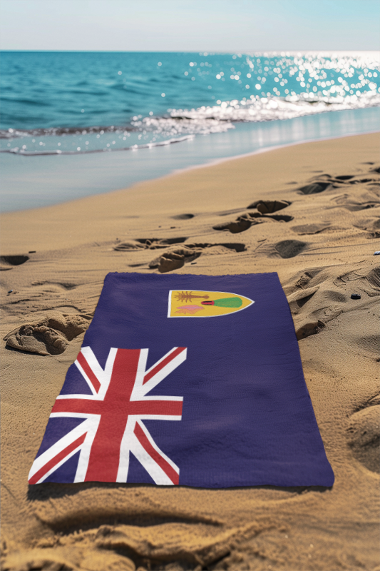 Turks & Caicos Flag Beach Towel